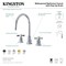 Kingston Brass KS8928ZX 8" Widespread Bathroom Faucet, Brushed Nickel KS8928ZX - alternate 2